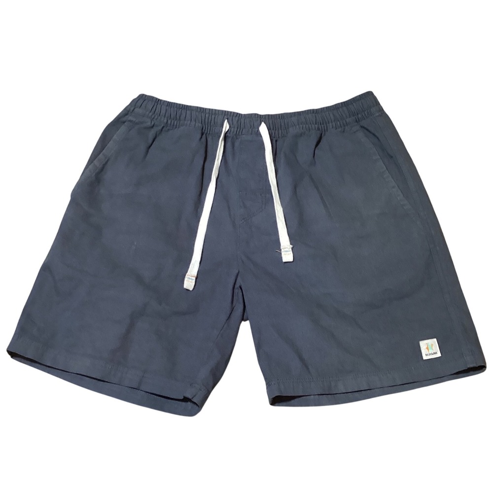Baja Llama Mens Shorts Size 32‎ Blue Cotton Blend Casual Drawstring - NWOT